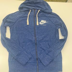 Nike Blue Zipper Hoodie